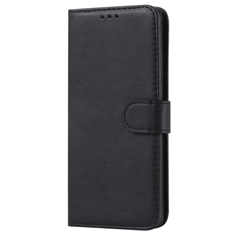 Magnetic KT Leather Series-3 Stand de Cuero de Billetera 2 en 1 Desmontable Para Huawei P30 Pro - Negro