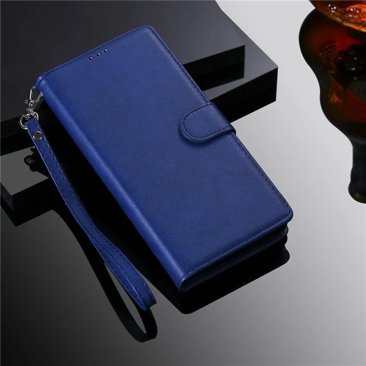 For Huawei P30 Pro Case 2 in 1 Detachable Magnetic Leather Wallet Mobile Cover with Strap - Blue