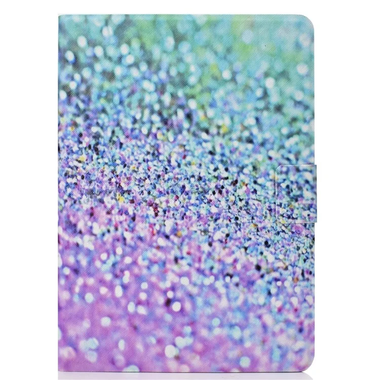 Patterned PU Leather Tablet Shell [Card Holder Stand] for Huawei MediaPad T3 10 - Glitter Particles