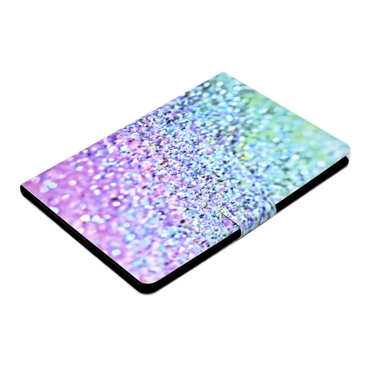 Patterned PU Leather Tablet Shell [Card Holder Stand] for Huawei MediaPad T3 10 - Glitter Particles