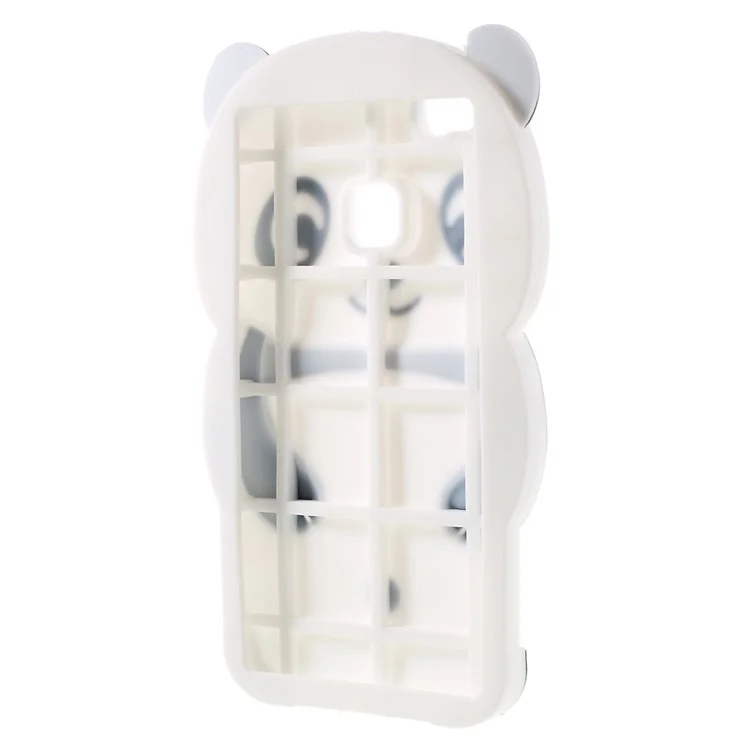 For Huawei P9 Lite Cute 3D Panda Silicone Case - Black