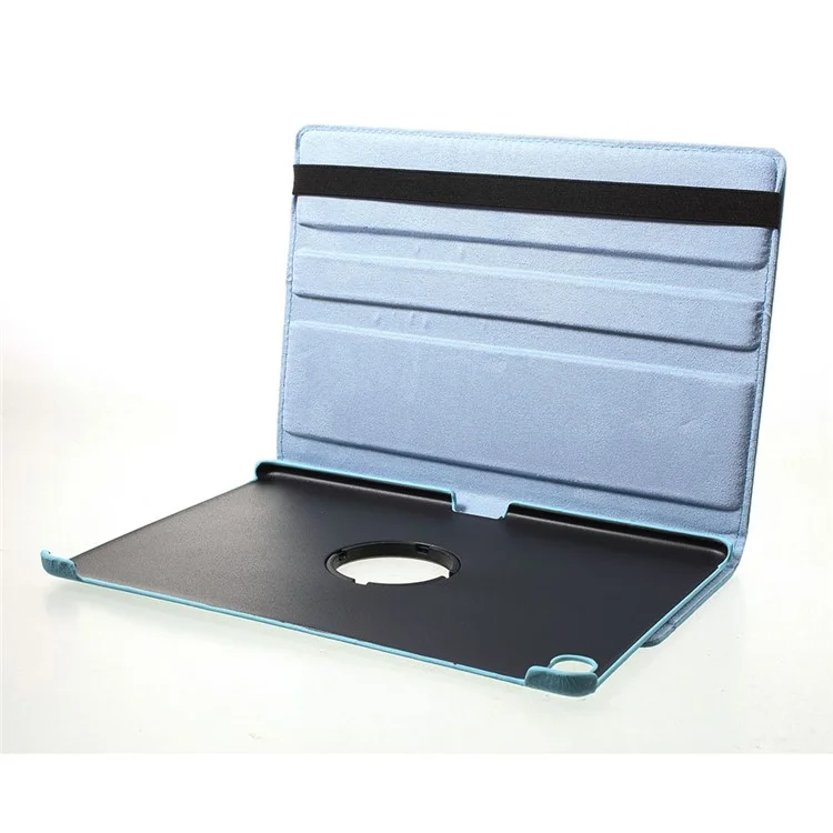 Litchi Texture 360 Degree Rotary Stand Leather Case for Huawei Mediapad M5 Lite 10 - Baby Blue