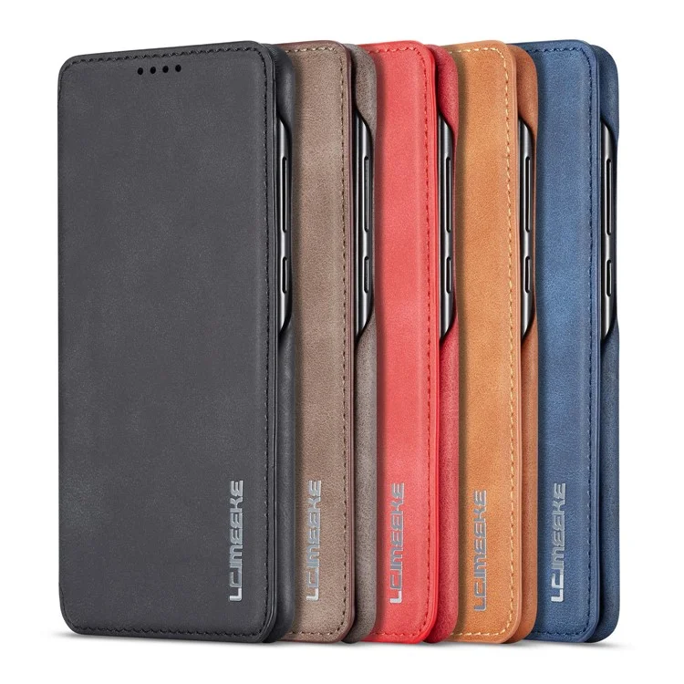 Lc. Imeeke Retro Style Leather Card Case Для Huawei P30 - Черный