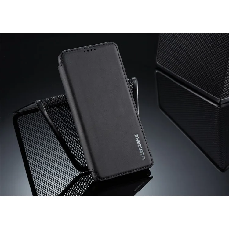 Lc. Caja de Titular de Tarjeta de Cuero de Estilo Retro Imeeke Para Huawei P30 - Negro