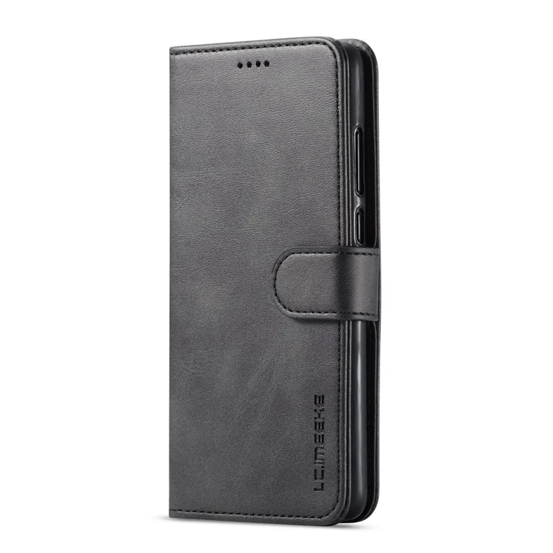 LC.IMEEKE Leather Wallet Stand Case for Huawei P30 - Black