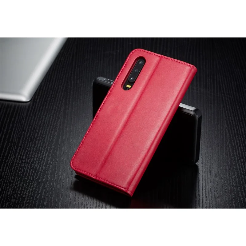 LC.IMEEKE Leather Wallet Stand Case for Huawei P30 - Rose