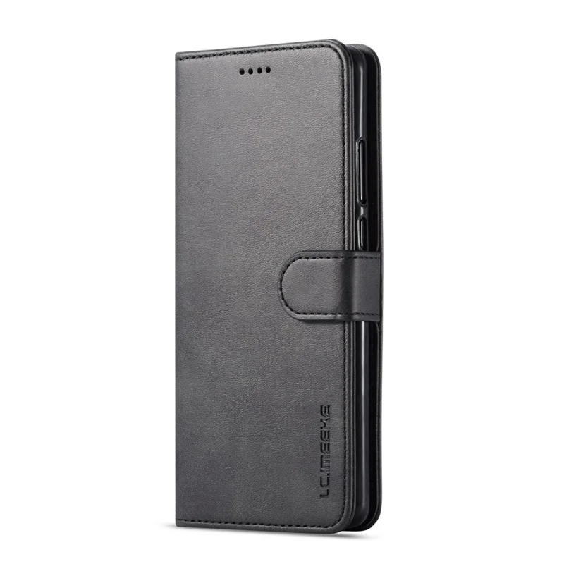 LC.IMEEKE Wallet Leather Stand Case for Huawei P30 Pro Cell Phone Accessory Textured PU Leather Case - Black