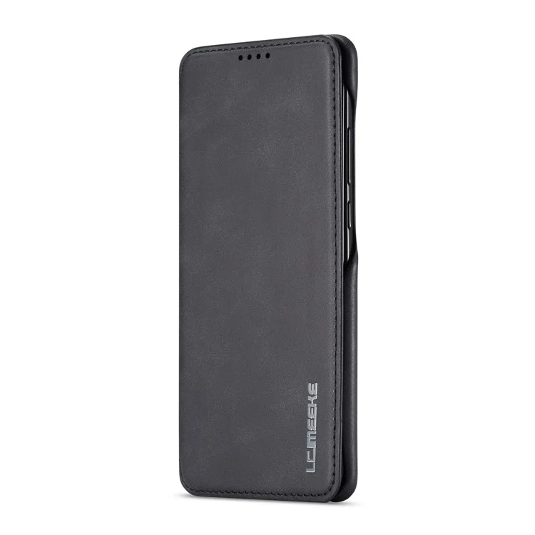 Lc. Caja de Titular de Tarjetas de Cuero de Estilo Retro Imeeke Para Huawei P30 Pro - Negro