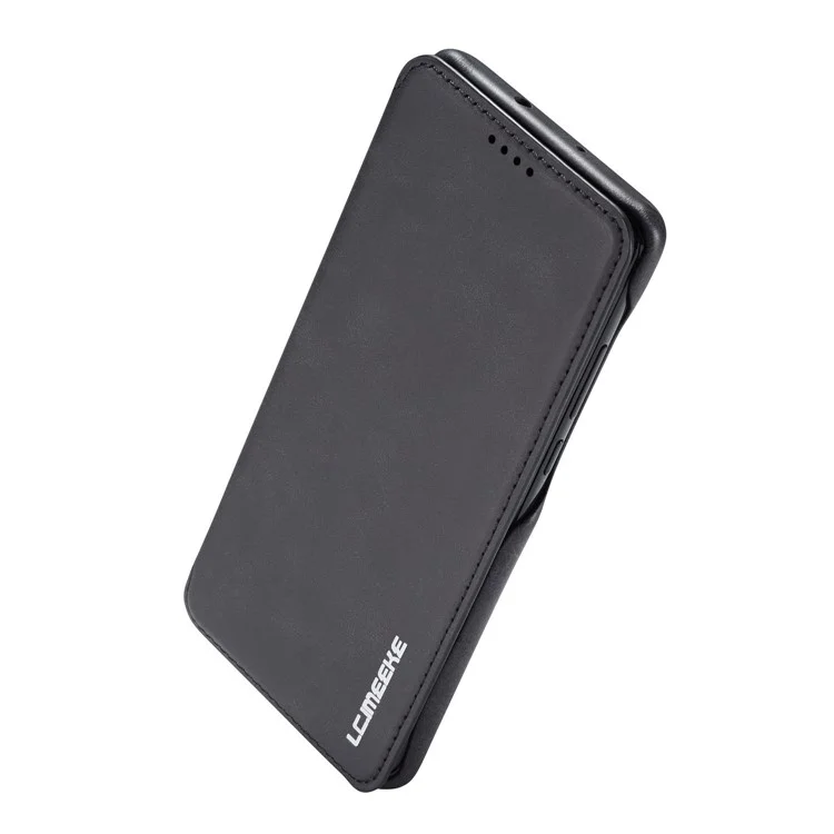 Lc. Imeeke Retro Estilo Cato de Cartura de Cato de Cartão Para Huawei P30 Pro - Preto