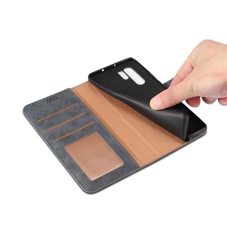PU Leather Wallet Stand Case for Huawei P30 Pro - Grey