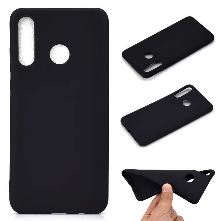 Custodia TPU Glassata Morbida Per Huawei P30 Lite New Edition/P30 Lite/nova 4e - Nero