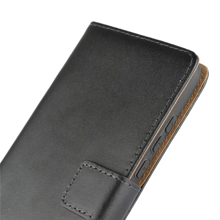 Genuine Leather Case [Stand Wallet] for Huawei P30 Lite/Huawei nova 4e - Black