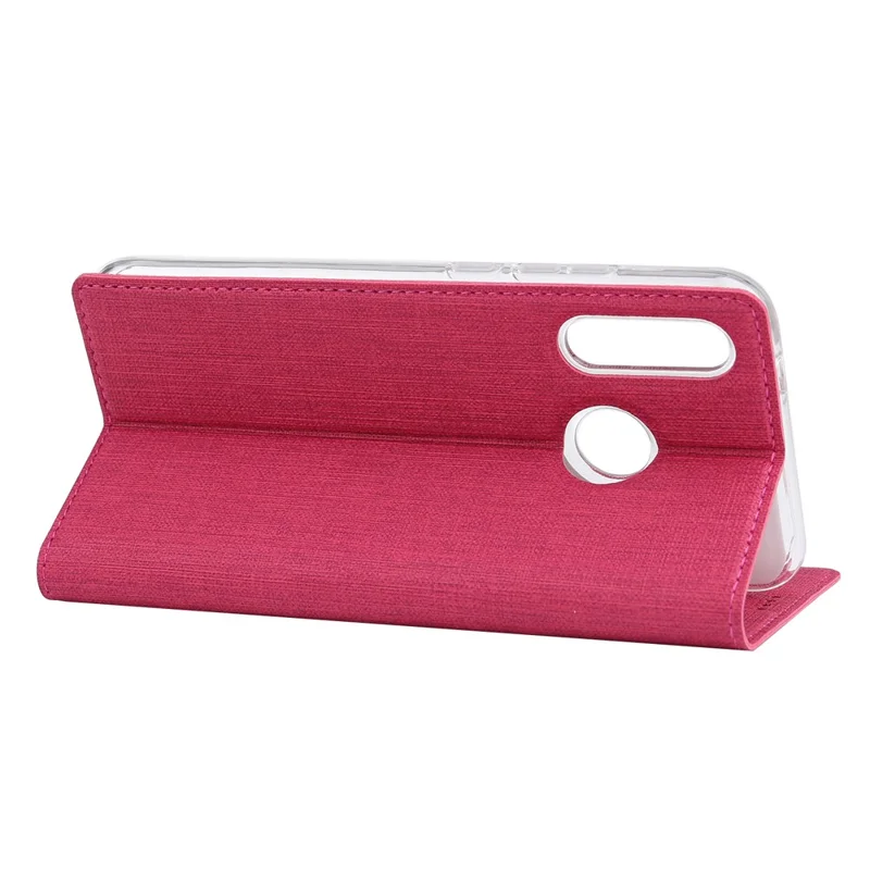 VILI DMX Cross Texture Leather Stand Case for Huawei P30 Lite New Edition/P30 Lite/nova 4e - Rose