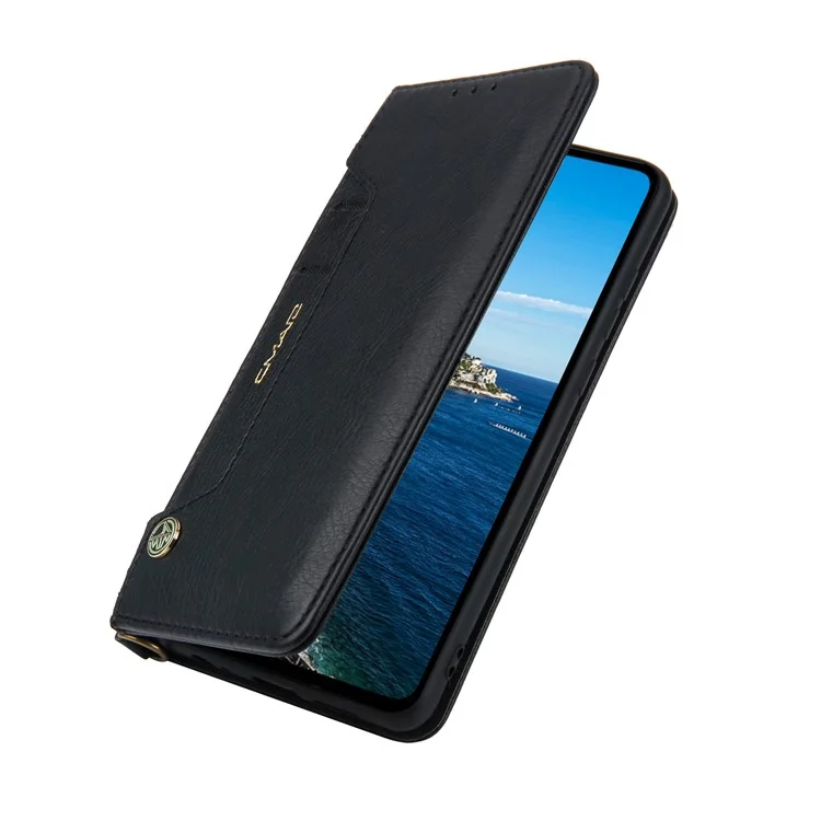 CMAI2 PU Leder Ständer Geldbörse Handyhülle für Huawei P30 - Schwarz