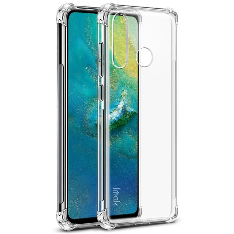 IMAK Silky Anti-drop Soft TPU Tampa do Telefone + Filme de Protetor de Tela Para Huawei P30 Lite / Nova 4e / P30 Lite Nova Edição - Transparente