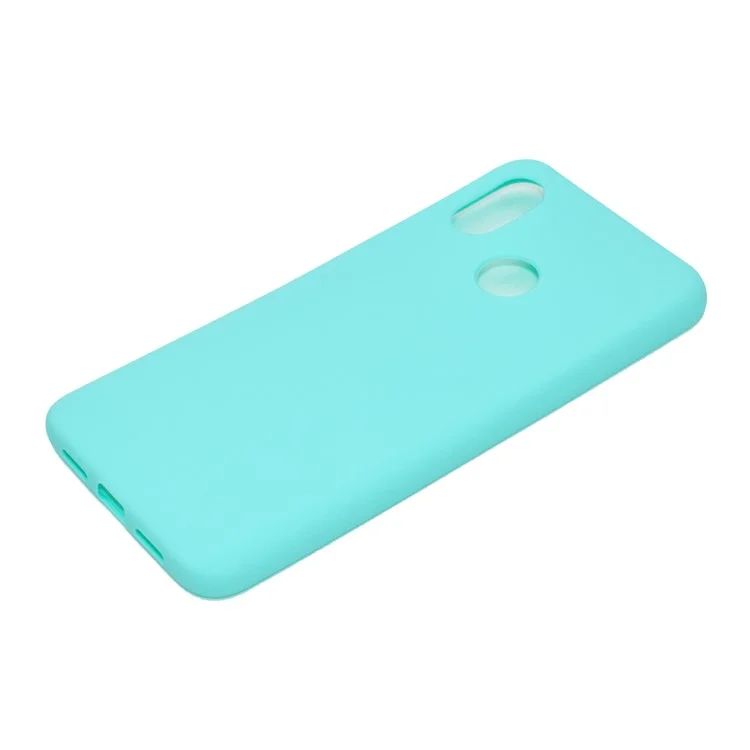 Candy-Farbe Soft TPU Handyhülle für Huawei Y6 (2019, mit Fingerabdrucksensor) / Y6 Prime (2019) - Cyan