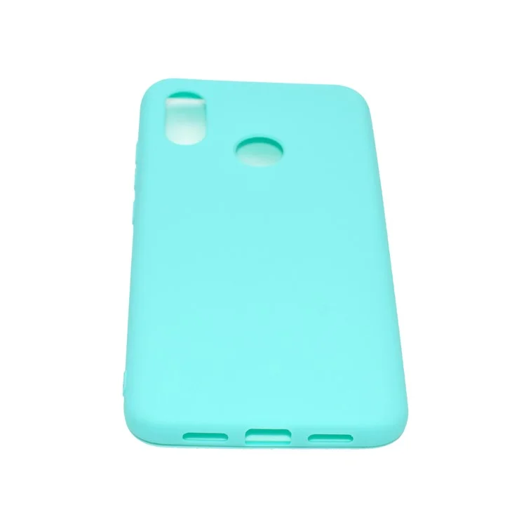 Candy-Farbe Soft TPU Handyhülle für Huawei Y6 (2019, mit Fingerabdrucksensor) / Y6 Prime (2019) - Cyan