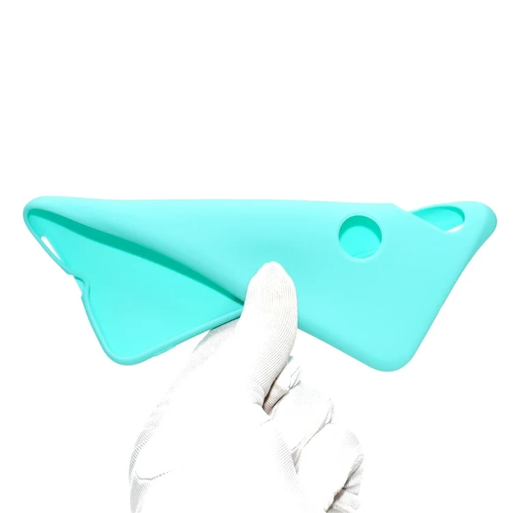 Candy-Farbe Soft TPU Handyhülle für Huawei Y6 (2019, mit Fingerabdrucksensor) / Y6 Prime (2019) - Cyan