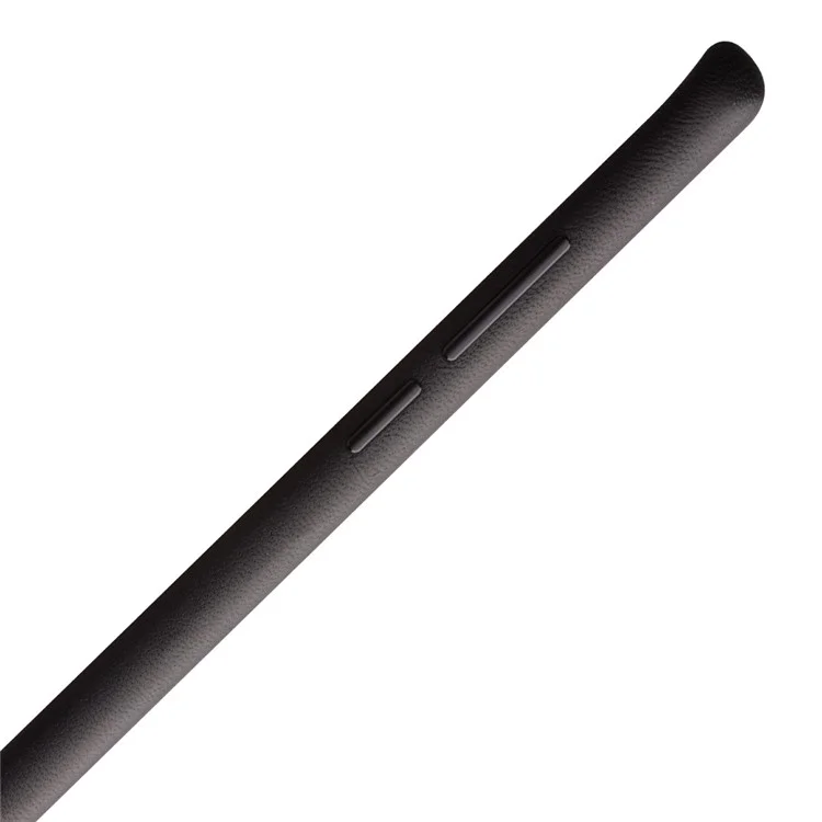 QIALINO Étui rigide en PC enduit de cuir véritable pour Huawei P30 - Noir 