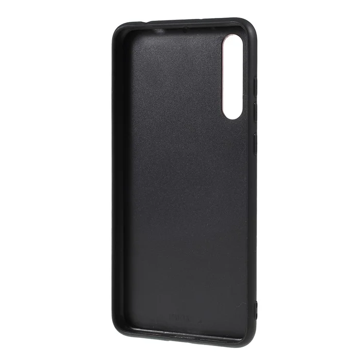 Para Huawei P20 Pro Gradiente Color Glass + PC + TPU Caixa de Celular Híbrido - Vermelho / Preto