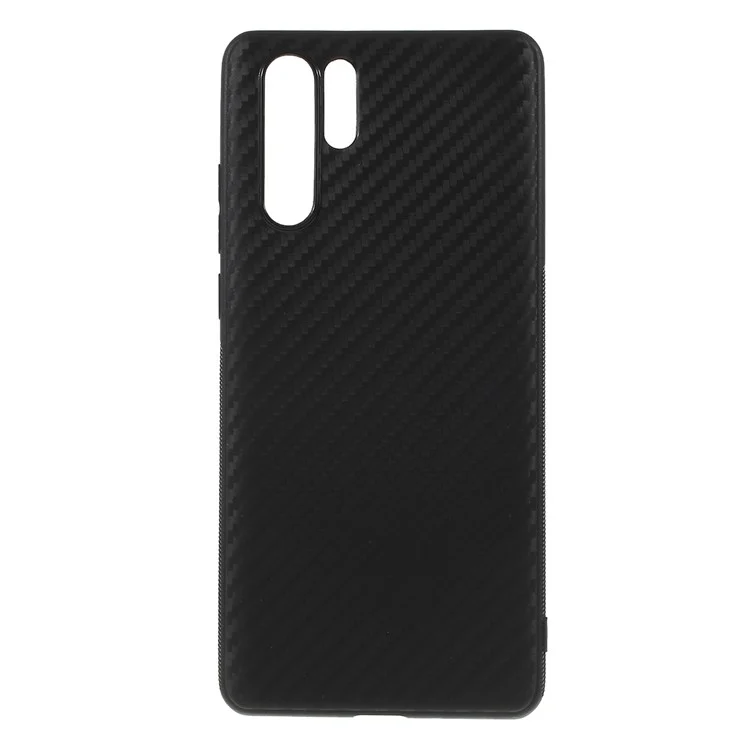 Kohlefaser-TPU-Handyhülle für Huawei P30 Pro - Schwarz
