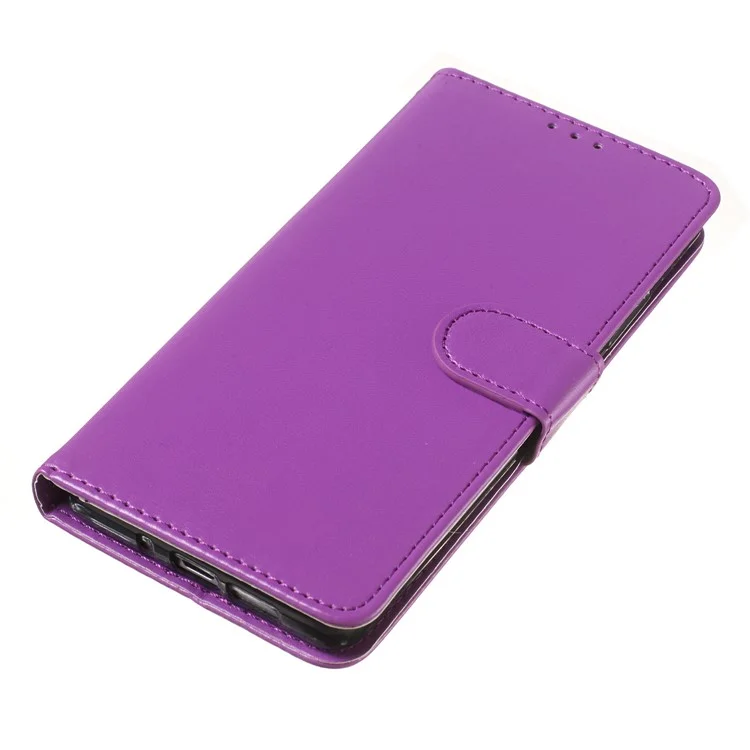 Einfarbige Leder-Brieftasche, Ständer, Telefonhülle für Huawei P30 Pro - Lila
