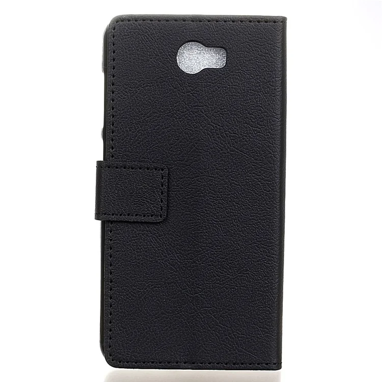 Wallet Leather Stand Case for Huawei Y5II / Y5II - Black