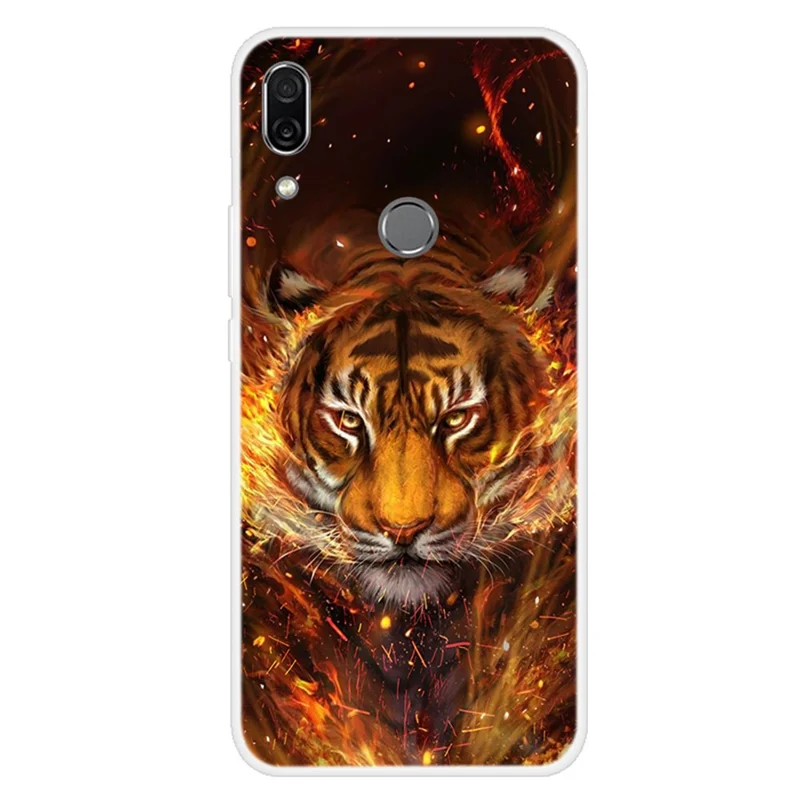 Mønsterprintet TPU-case til Huawei P Smart Z - Tiger