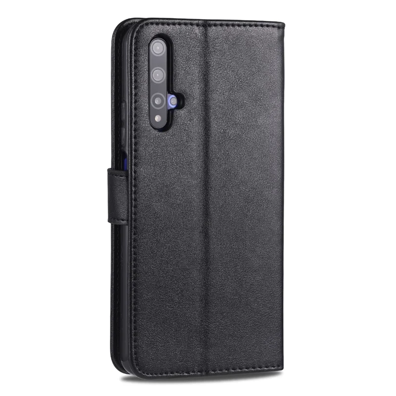 AZNS Leather Wallet Phone Case for Huawei Honor 20S / Honor 20/nova 5T - Black