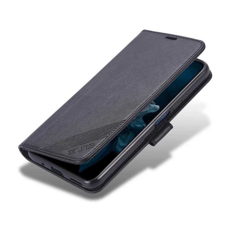 AZNS Leather Wallet Phone Case for Huawei Honor 20S / Honor 20/nova 5T - Black