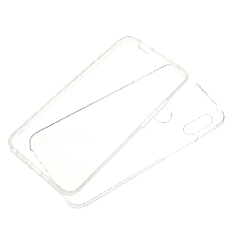 Cubierta de Shell de Teléfono Trasero de 360 ​​grados Desmontable 2-en-1+tpu Back Telephip Cover For Huawei Honor 9X (Global)/Y9 Prime 2019 / P Smart Z