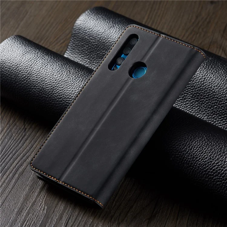 FORWENW Fantasy Series Silky Touch Leather Wallet Case for Huawei P Smart Plus 2019 / Enjoy 9s - Black