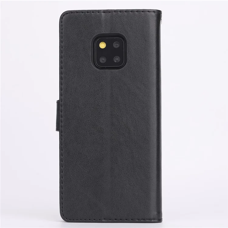 Azns Whatet Case in Pelle Per Huawei Mate 20 Pro - Nero