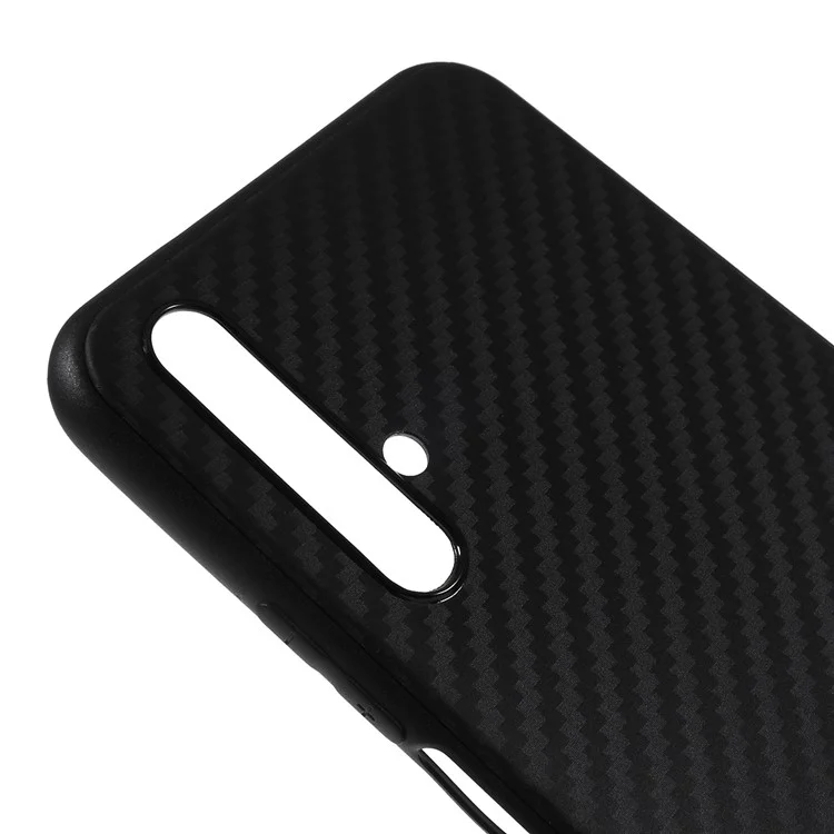 Fibra de Carbono TPU Case de Teléfono Para Huawei Honor 20 / Nova 5T