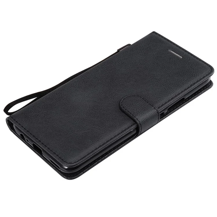 KT in Pelle Serie 2 Wallet Case in Pelle Per Huawei Honor 9x (Global)/ P Smart Z / Y9 Prime 2019 / Goditi 10 Plus - Nero