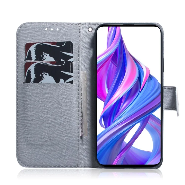 Impressão da Capa de Telefone de Couro Para a Huawei Y9s/p Smart Pro 2019/Honor 9X (para China)/9x Pro - Tigre