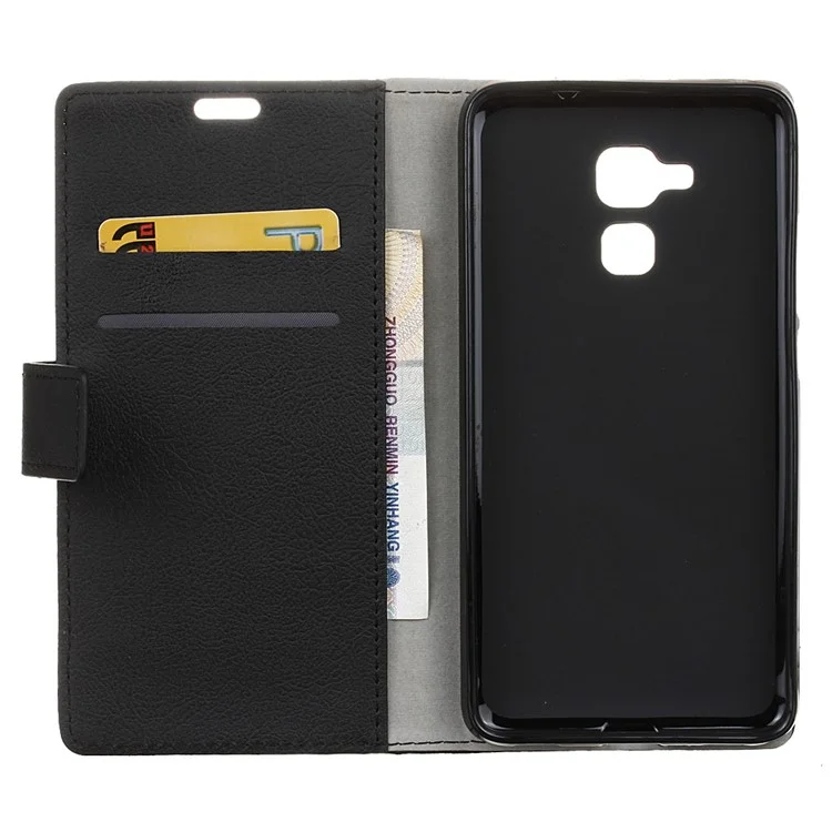 Wallet Leather Stand Case for Huawei Honor 5c / GT3 - Black