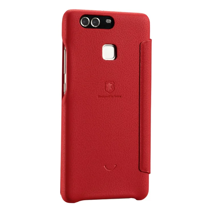 LENUO Ledream Series Leather Cover for Huawei P9 Plus - Red
