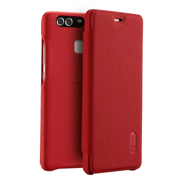 LENUO Ledream Series Leather Cover for Huawei P9 Plus - Red