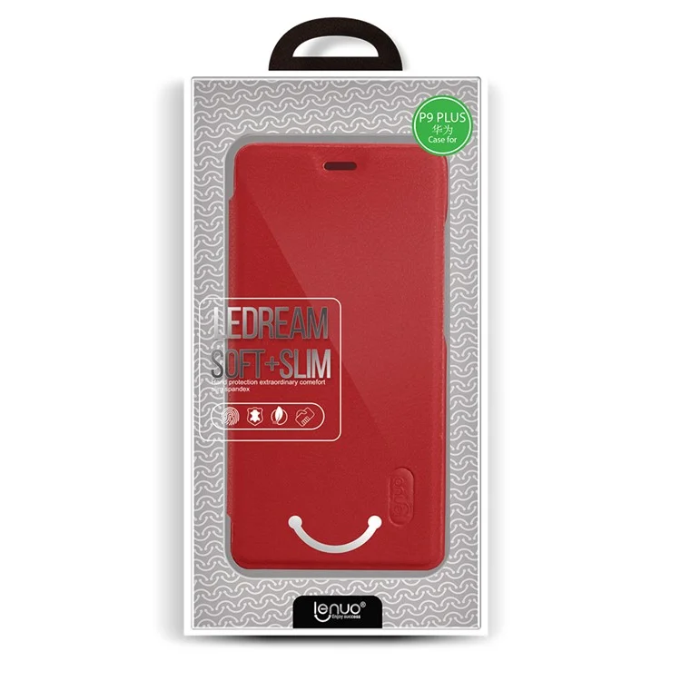 LENUO Ledream Series Leather Cover for Huawei P9 Plus - Red