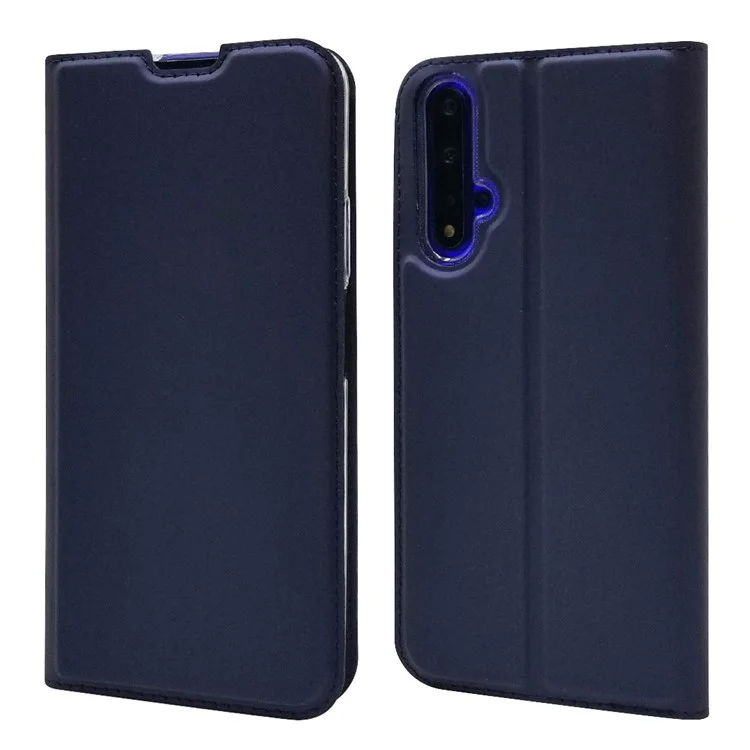 Magnetic Adsorption Leather Case for Huawei Honor 20S / Honor 20 / nova 5T in Thailand - Blue
