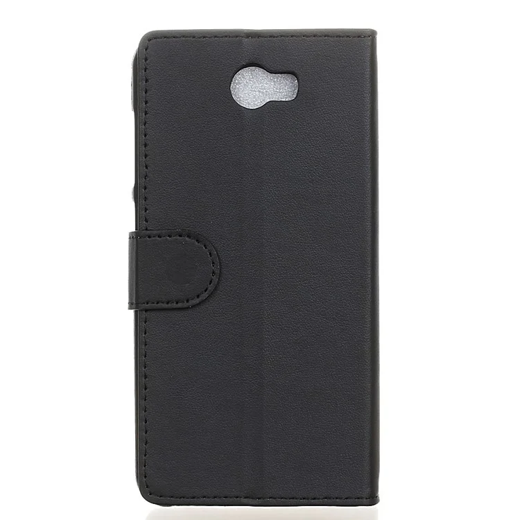 Wallet Leather Stand Case for Huawei Y5II / Y5II - Black