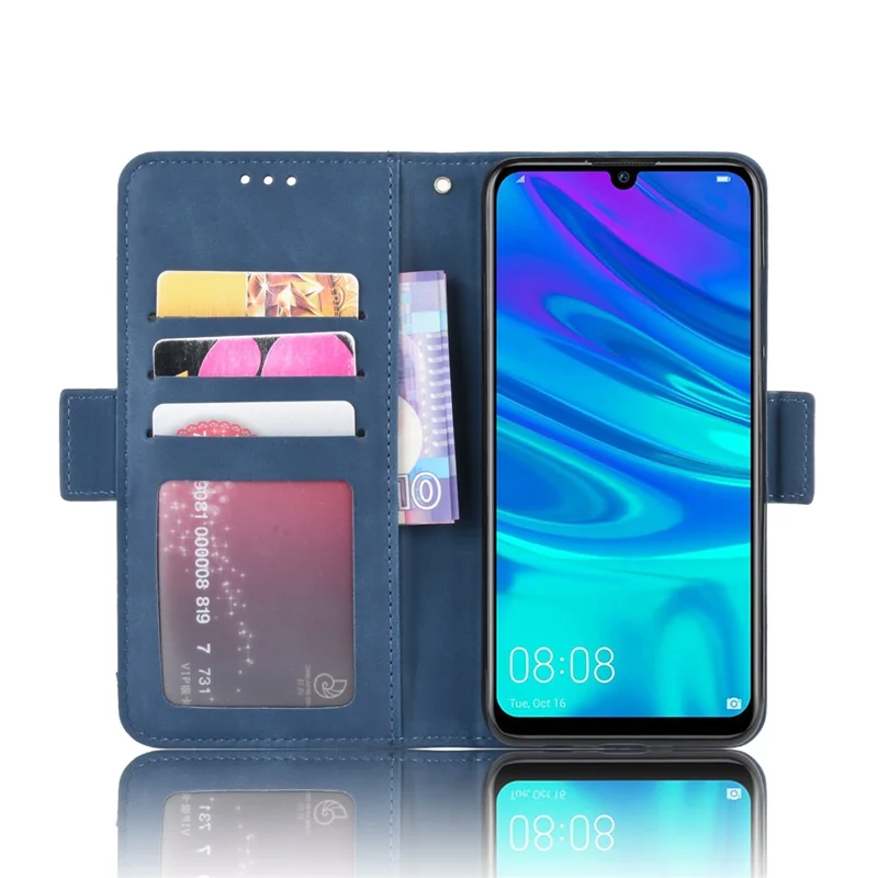 PU Leather Stand Wallet Phone Casing Protection Cover for Huawei P30 Lite/New Edition/nova 4e / Honor 20s Global Edition - Blue