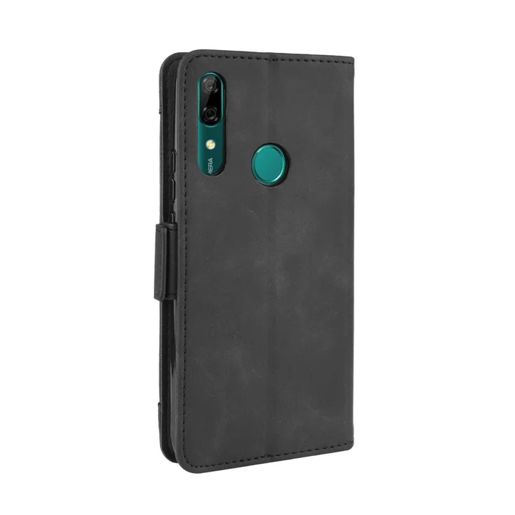 Capa de couro PU com vários compartimentos para cartão para Huawei Honor 9X (Global)/ P Smart Z / Y9 Prime 2019 / Enjoy 10 Plus - Preto