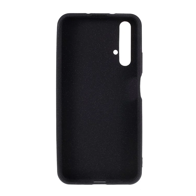 Para Huawei Honor 20S / Honor 20 / Nova 5T Furry Feel Double-sided Matte TPU Case - Negro