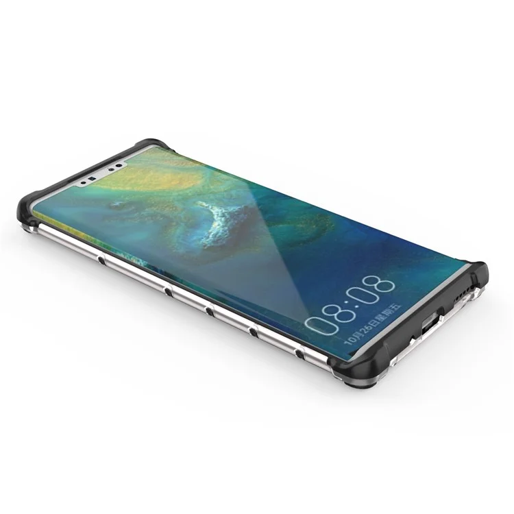 Honeycomb Style Shock-proof TPU + PC Shell for Huawei Mate 30 Pro - White