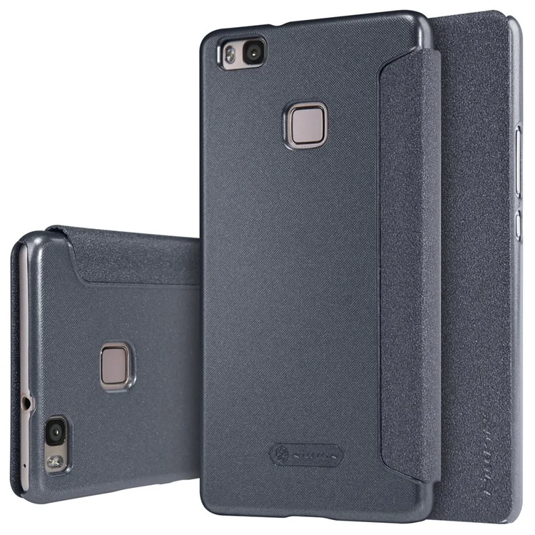 NILLKIN Sparkle Series Flip Leather Case for Huawei P9 Lite / G9 Lite - Black