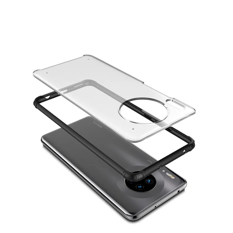 Custodia ibrida in TPU e plastica della serie Armor per Huawei Mate 30 Pro - Nero