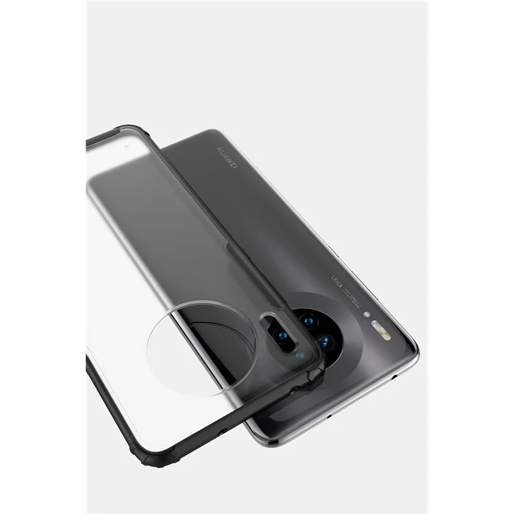 Rüstungsreihe Anti-fingerabdruck Matt Surface TPU + PC Hybrid-hülle Für Huawei Mate 30 Pro - Schwarz