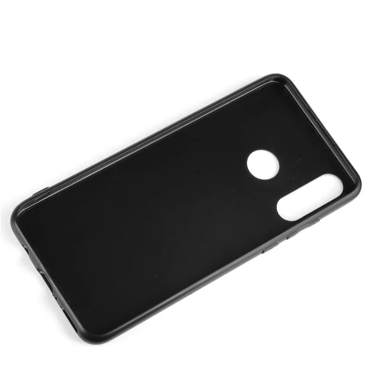 PC Con Recubrimiento de Cuero + TPU Hybrid Case Cubre Para Huawei P30 Lite New Edition/P30 Lite/nova 4e - Amarillo